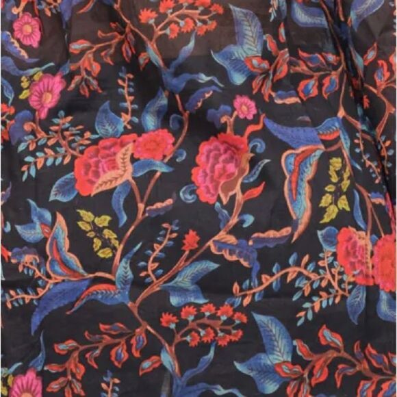 RAJ L.A Women’s Floral Printed Embroidered Tunic in the Size Medium in Black - Picture 7 of 8